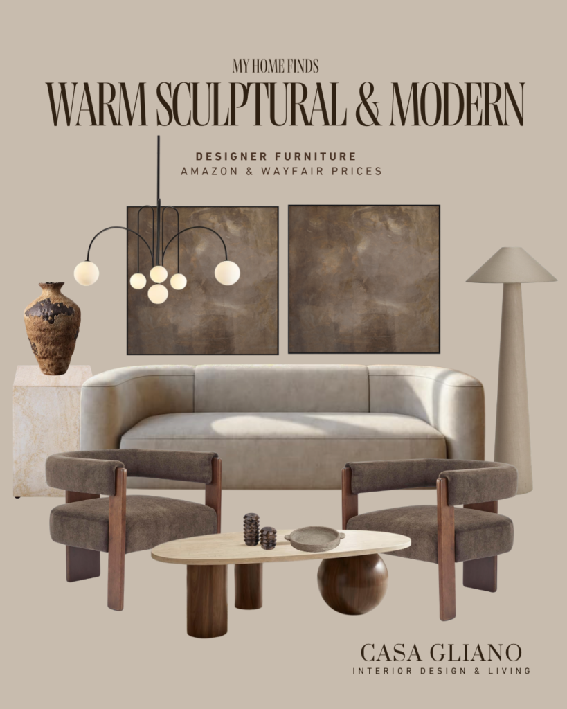 Warm Sculptural Organic Modern